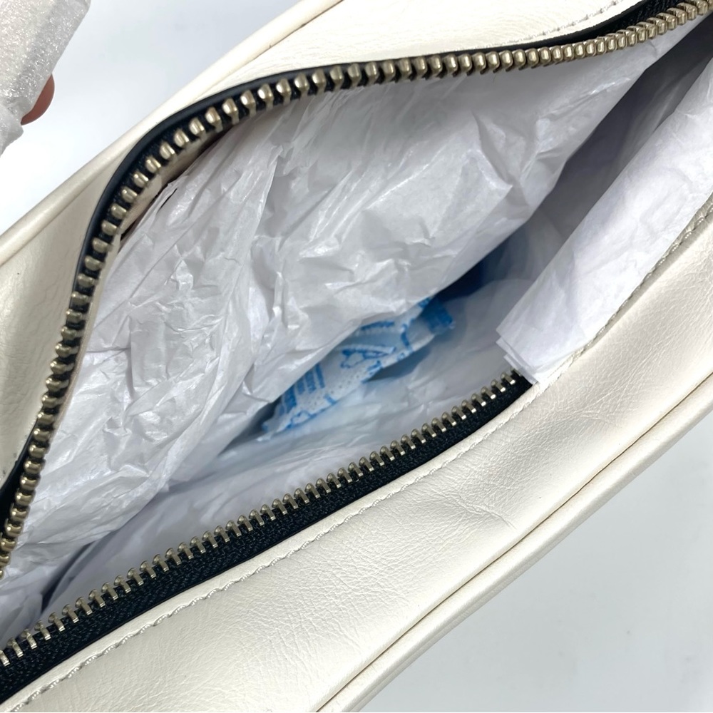 Marc Jacobs Tempo Baguette Leather Shoulder Bag in Cotton Color NEW H903L01SP22 - Picture 10 of 16